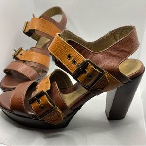 John Fluevog platform sandals 7